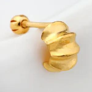 24K 순금 99.9% 미니 볼륨 오픈링 피어싱