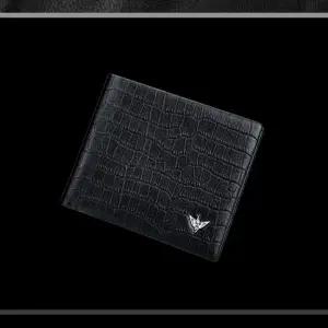 BP9338W 악어 패턴 남자 천연소가죽 반지갑