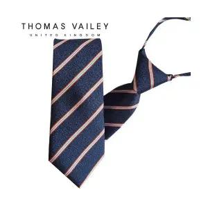 매장판매전용 THOMAS VAILEY 자동/지퍼넥타이-바겐 네이비 7cm