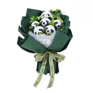 팬더 꽃 다발 졸업식 입학식 곰 인형 선물 기념일 발표회 생일 비누 조화