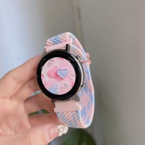 20mm 18mm 밴드 나일론  갤럭시 워치 7 FE 5 프로 4 6 클래식 44mm 스포츠 팔찌 스트랩