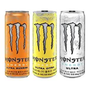 몬스터에너지음료 몬스터355ml선라이즈+시트라+울트라8캔씩총24캔