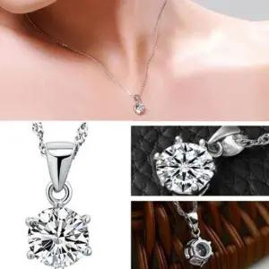 롱목걸이 실버목걸이 심플목걸이