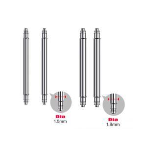 10PCS 이중 지원 스프링 바 직경 1.5mm 및 시계 스트랩 링크 핀은 Width10mm-30mm 스테인레스 스틸 최적