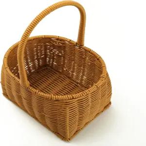 위커 라탄 플라워 걸 바구니 - 결혼식 및 홈 데코