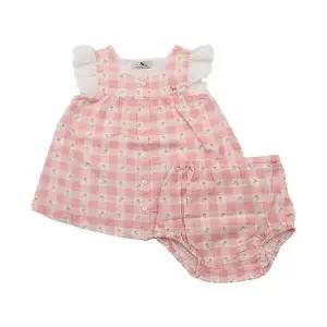 26/SS(PK)플라워 체크 드레스 4631340001