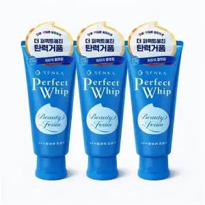 [셀러허브][웰빙창고] 센카 퍼펙트 휩 페이셜 워시 120g x 3개 (S44544463)