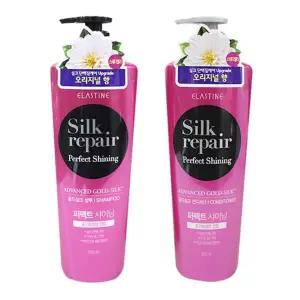 [퍼니메이커]엘라스틴 샴푸 린스 550ml 골드실크 헤어 관리 샴푸대용량 트리트먼트 샴푸린스 머리세척 목욕