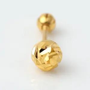 24K 순금 99.9% 입체 컷팅 미러볼 피어싱