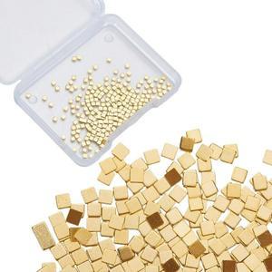 200Pcs Gold Chip Solder 24K Plated Brass  for Jewelry Low Temp Easy Welding 2x2mm making kit