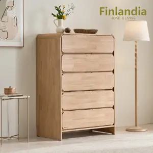 핀란디아 에스딴데 900 원목 5단 서랍장[오일/오크]