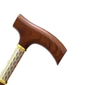 노인용품 어르신 효도 선물 할아버지 나무 단장 노인 지팡이