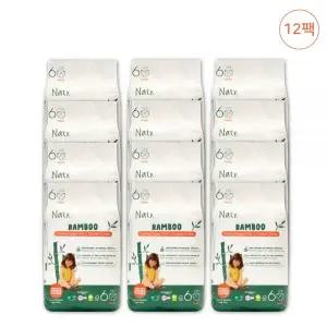 네띠 아기 기저귀 팬티형 밤부 육아용품 6단계 204매 MNS