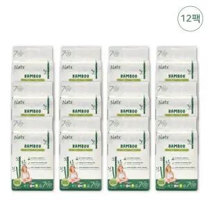 네띠 밤부 기저귀 밴드형 아기 유아 위생용품 7단계 216매 MNS