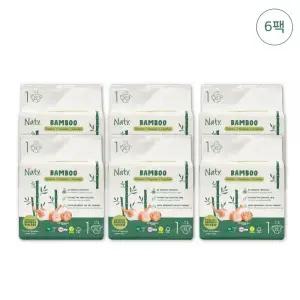 네띠 밤부 기저귀 밴드형 출산 준비물 신생아용 1단계 132매 MNS