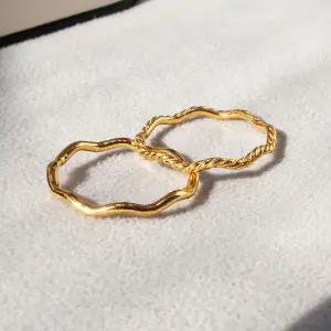 24K 순금 플로우 웨이브 물결 반지 민자 꼬임 데일리