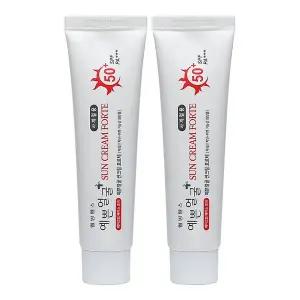 [웰빙헬스] 예쁜얼굴 선크림 포르테 자외선 차단 미백 기능성 SPF50+PA+++ 25g X 2개