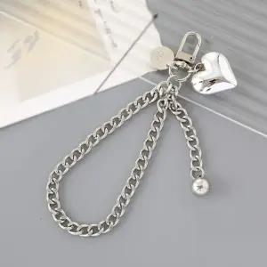 하트 체인 키링 곱창 고리