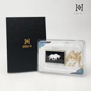 골드앤 황소 디자인 실버바 3.75g [1+1][2개 구성/개별포장]