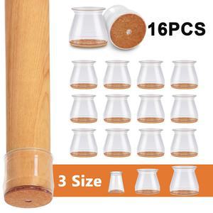 16/24 Pcs 둥근 의자 다리 보호대 실리콘 패드 가구 미끄럼 방지 소음 감소