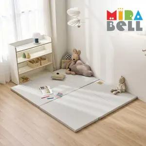 [미라벨]실리케어 아기유아 층간소음 놀이방 3단 항균형 폴더매트 85x138 그레이