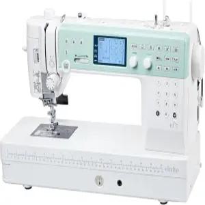 엘나 엘니타 ef72 재봉 및 퀼팅 기계 10인치 이상의 심리스 알루미늄 플랫베드 공간 170개의 내장 스티치