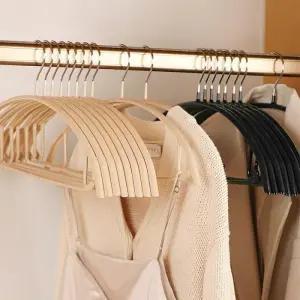 논 옷걸이 어깨뿔방지 라운드 슬림 옷장 정리 수납 10P