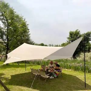 캠핑 MQ85DG88 헥사 타프 5M 그늘막타프 캠핑방수천 방수타프