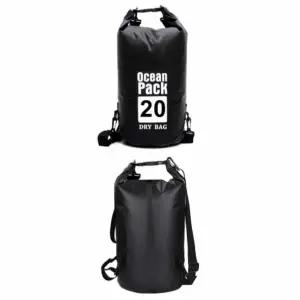 드라이백 LD66ZI94 블랙 20L 양쪽끈 물놀이방수가방 수영방수가방