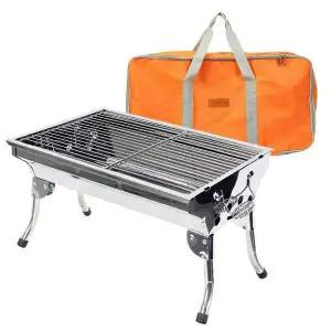 좌식형 ZD50YX40 스텐 바베큐 그릴 캠핑 화로대 고기 불판 고기망 직화