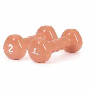 삼각 OD71AH85 아령 2kg 고무덤벨 고무아령세트