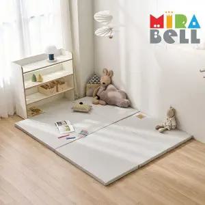 [NS홈쇼핑][미라벨]실리케어 아기유아 층간소음 놀이방 3단 형 폴더매트 85x138 그레이..[35759630]