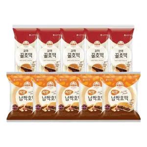 [롯데제과]씨앗호떡 97g x5개+꼬마 꿀호떡125g x5개