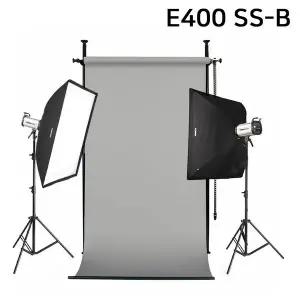 포멕스 사진조명 스튜디오 촬영 세트 (E400 SS-B) 고정형 배경시스템