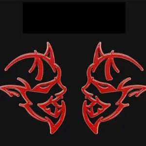 오토바이 엠블럼 스티커 자동차 데코 마크 튜닝 레드