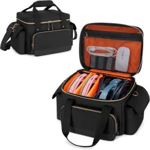 분리 가능한 칸막이가 있는 다메로 DJ 케이블 파일 백 코드용 소형 기어 사운드 인스트루먼트 및 액세서리