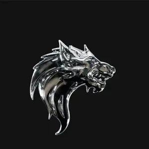 오토바이 엠블럼 스티커 자동차 데코 튜닝 늑대 크롬