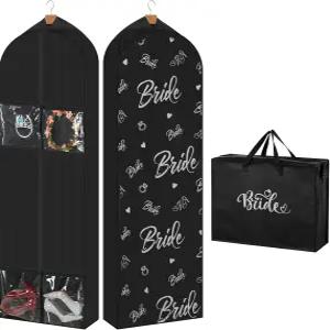 리본릭 2팩 70인치 웨딩드레스 의류 가방 8인치 가제트 토트백 포함 보관 및 여행 프로모션