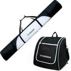 항공 여행용 티유너 패딩 스키백 및 스키 부츠백 콤보 방수 여행 가방은 최대 190cm의 스키와 US13