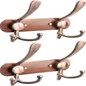 니어문 코트 랙 벽 장착형-2팩 헤비 듀티 목욕 타월 후크 스테인리스 스틸 로브 홀더 모자 키 욕실 침실