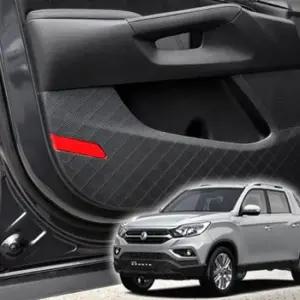 도어몰딩 렉스턴스포츠 가죽 도어커버 아칸 스크래치방지커버