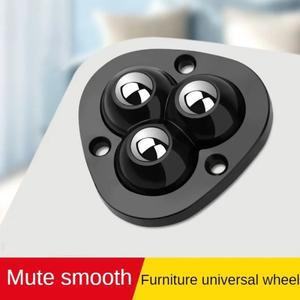 가구 캐스터 휠  헤비 듀티 볼 도르래  자체 접착 스테인레스 스틸  360 ° 회전  범용 휠 하중 20/200kg