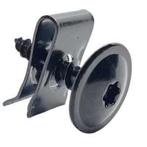 10-40pcs 자동 범용 블랙 셀프 태핑 나사 범퍼 머드 가드 베이스 고정 패드 U 자형 클립이 매화 꽃