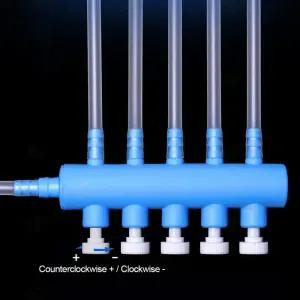 실용적인 수족관 공기 펌프 흐름 제어 밸브 분배기 호스 물고기 탱크 액세서리 튜브 산소 파이프 분할
