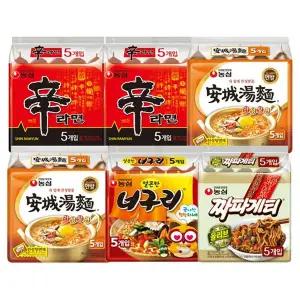 [NS홈쇼핑]신라면 10입 + 안성탕면 10입 + 너구리 5입 + 짜파게티 5입(총30봉)e..[35772738]