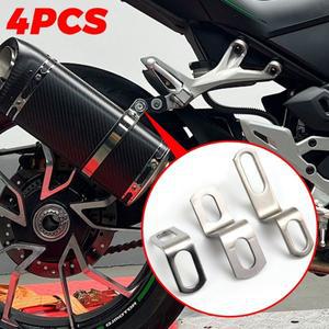 바이크 오토바이 배기 파이프 브래킷 ZL 모양의 수정 클램프 스테인레스 스틸 고정 액세서리