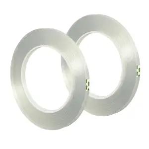 투명 플로럴 테이프 방수 꽃다발 및 꽃 용품용 1/4인치 와이드 꽃병 공예 2롤 포장 코르사주 DIY 공예용