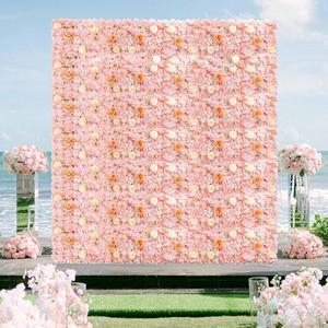 FOTSHARER 핑크 조화 38 패널 세트 15인치 꽃무늬 파티용 1CM 15 12피스 배경용 플라워 웨딩