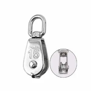 스텐 LR63AA44 싱글 도르래 15mm 등산암벽도르래 물건운반도르래