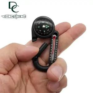 온도계키링 AL16CD84 백패킹 카라비너 나침반 낚시 등산 캠핑